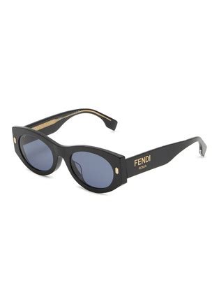 fendi modified oval acetate sunglasses|Fendi Roma .